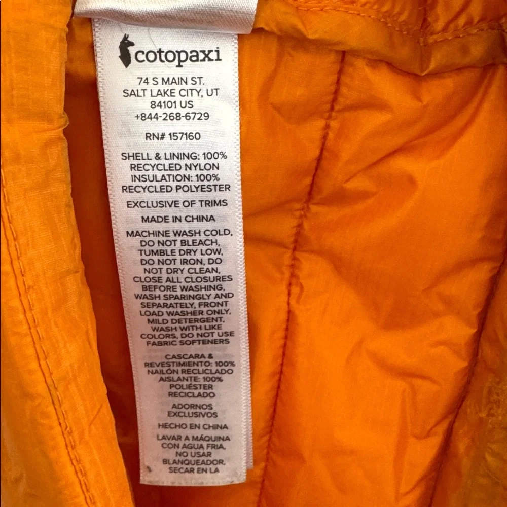 GUC Cotopaxi Capa Insulated jacket Sz L - Picture 10 of 10